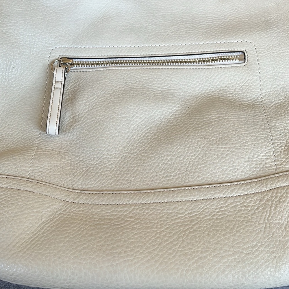 Coach 1428 Off White Pebbled Leather shoulder/Cross Body Bag adjustable strap - Picture 14 of 17